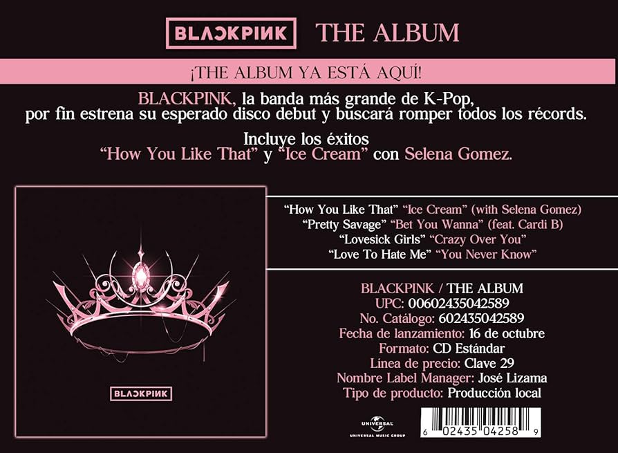 BLACKPINK the album ティアラ ネックレス BLACKPINK – The Album – Box Set (Limited Edition, Numbered